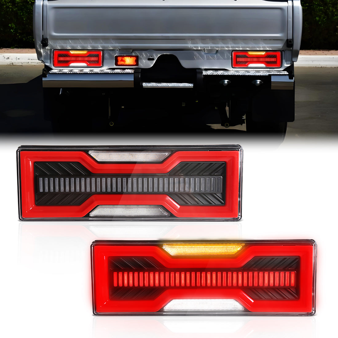 Toyota Land Cruiser LC79 (2006-Present) LED Tail Lights SMOKED SET