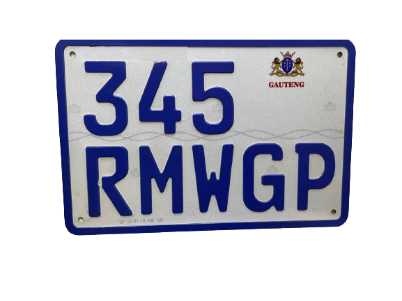 Gauteng Number Plates(SABS Approved)