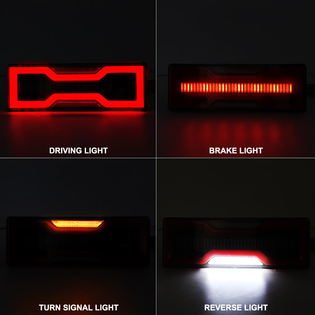 Toyota Land Cruiser LC79 (2006-Present) LED Tail Lights SMOKED SET