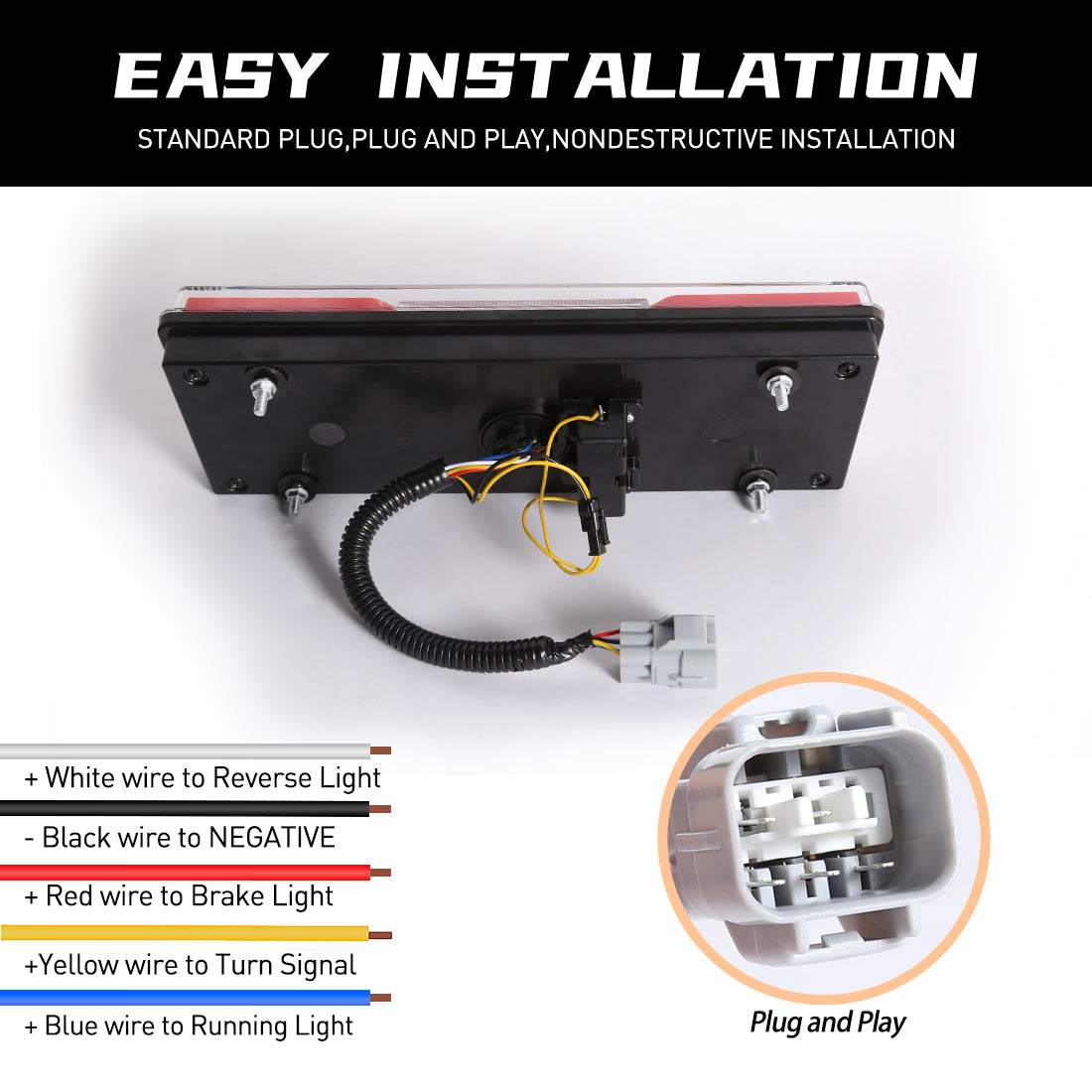 Toyota Land Cruiser LC79 (2006-Present) LED Tail Lights SMOKED SET