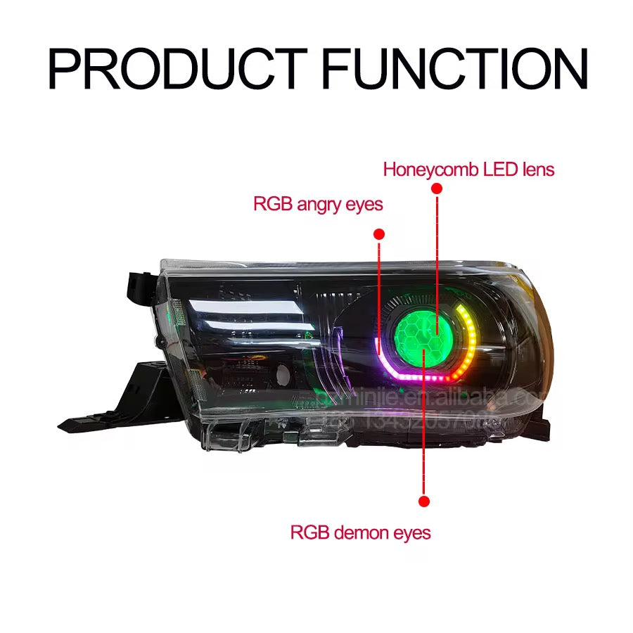 Toyota Hilux GD6 Angry Eye Head lights