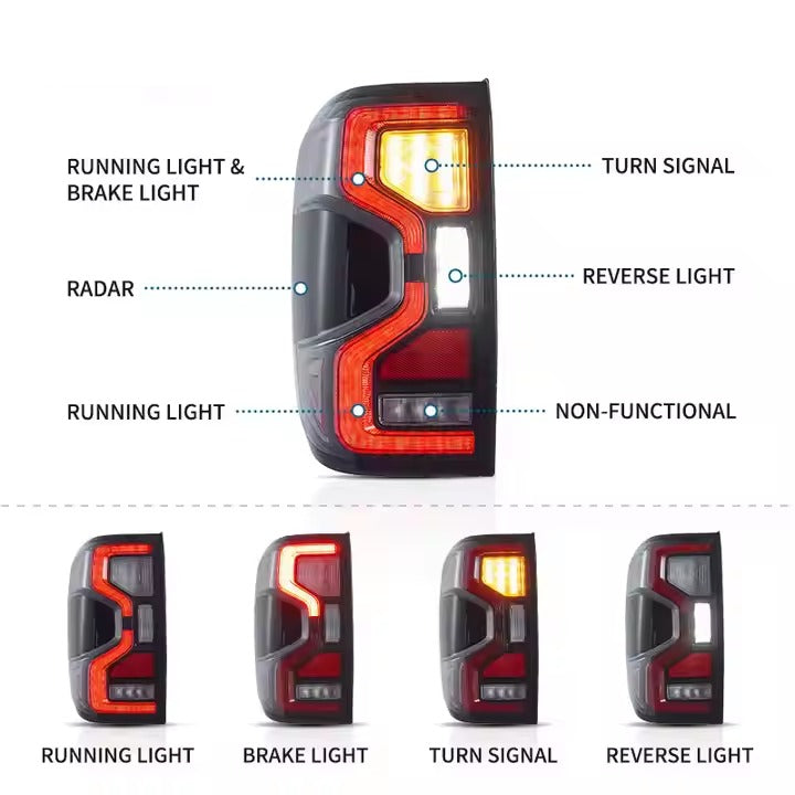 Ford ranger Upgrade Raptor Taillight set