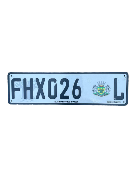 Limpopo Number Plate (SABS approved)